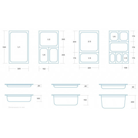 Контейнер MAXIMA GN 1/2 с дълбочина 200 мм