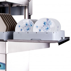 Loading/unloading shelf for GAMMOhood-type dishwashers