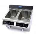Индукционен фритюрник MAXIMA 2x8л с кран за източване